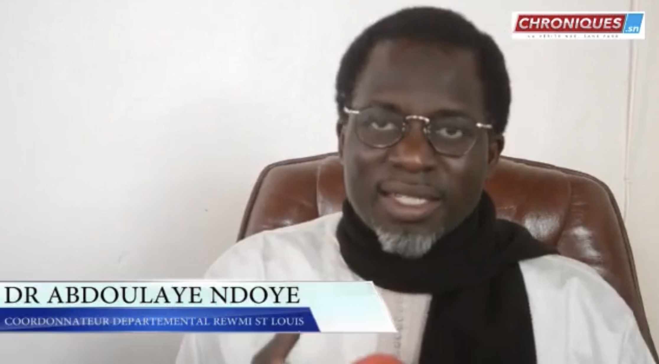 Dr Abdoulaye Ndoye, Coordonnateur Départemental De Rewmi à Saint Louis ...